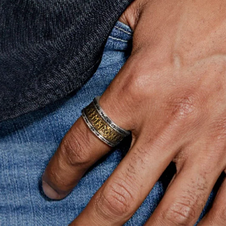 Silber- & Gold-Titanring