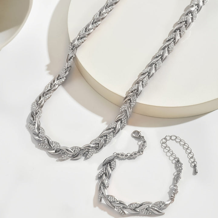 Das elegante Glas-Rhinestone-Fischschwanz-Set