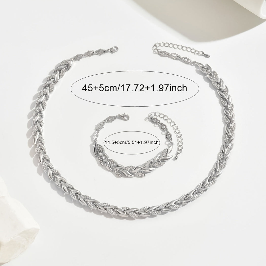 Das elegante Glas-Rhinestone-Fischschwanz-Set