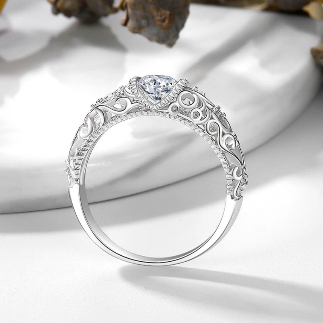 Eleganter Sterlingsilberring