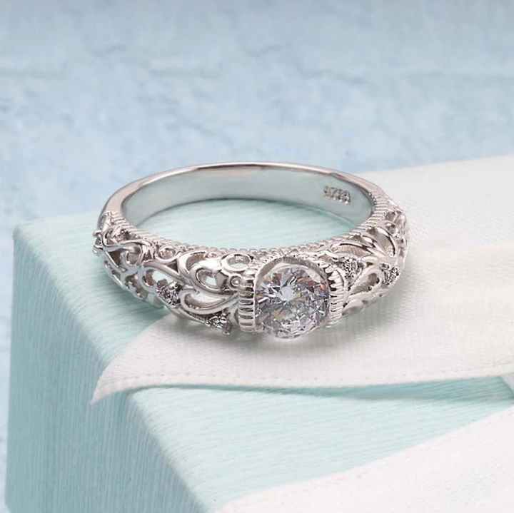 Eleganter Sterlingsilberring