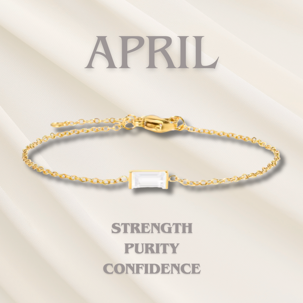 Herzlinie Geburtssteinarmband