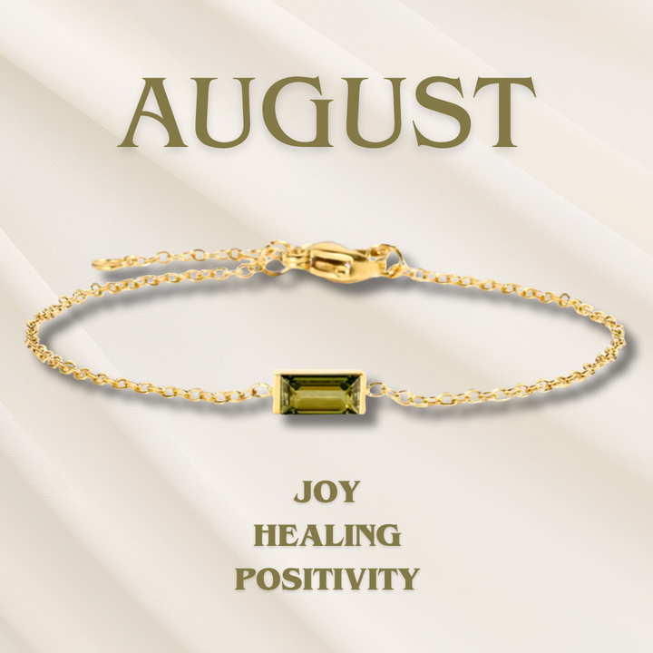 Herzlinie Geburtssteinarmband