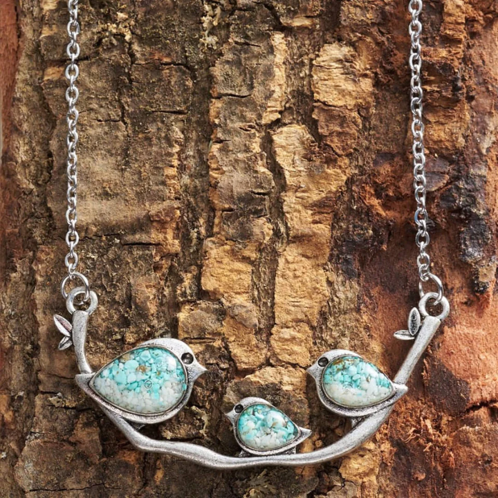 Vintage Birdie Silber Halskette