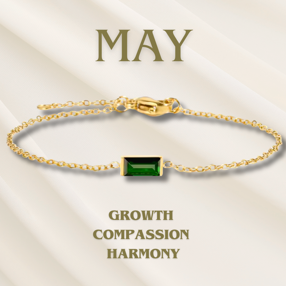 Herzlinie Geburtssteinarmband